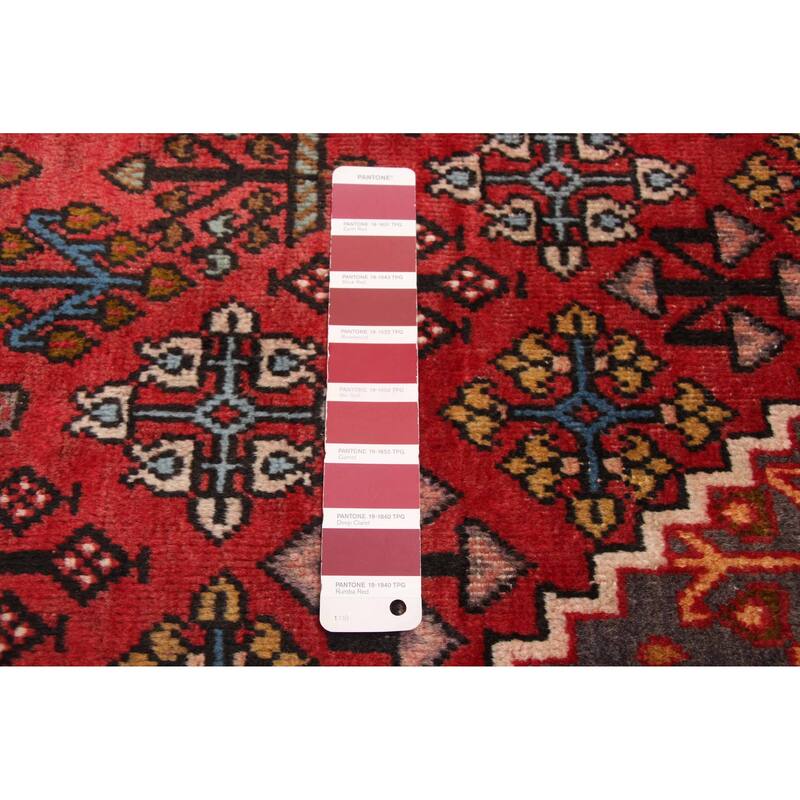 ECARPETGALLERY Hand-knotted Andelz Red Wool Rug - 4'1 x 6'11