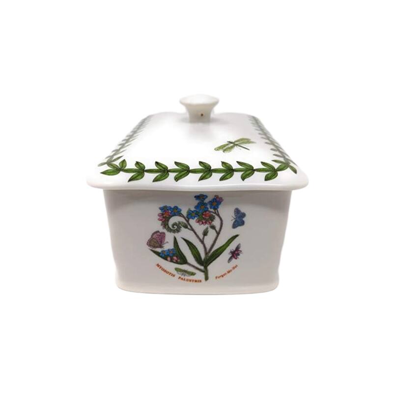 Portmeirion Botanic Garden Covered Treasure Box - 6" L x 3.5" W