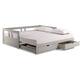 Melody Expandable Twin-to-King Trundle Daybed with 2 Storage Drawers