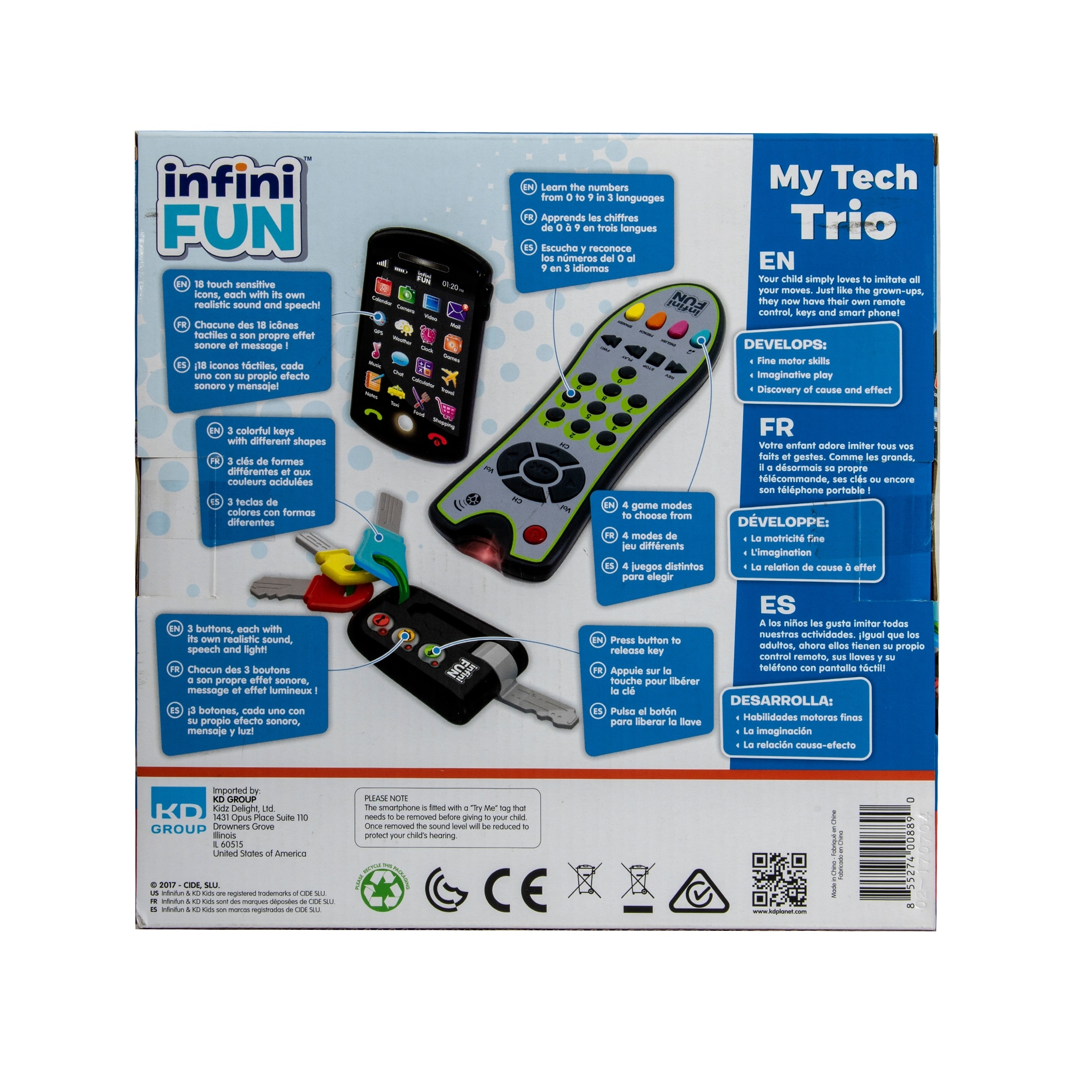 Kidz delight tech hot sale set toy trio