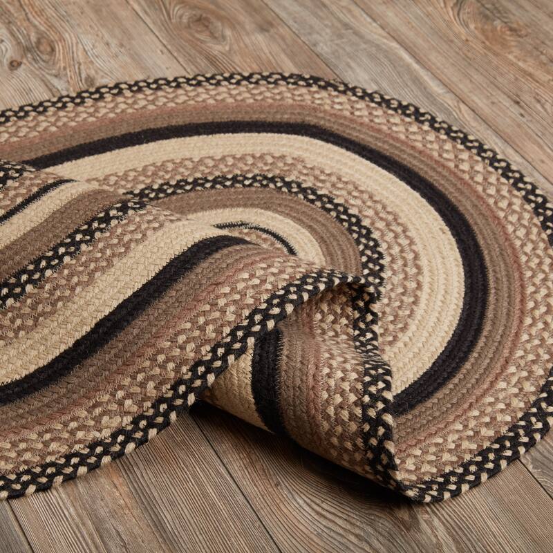 Sawyer Mill Charcoal Jute Rug Oval w/ Pad 27x48 - 27x48
