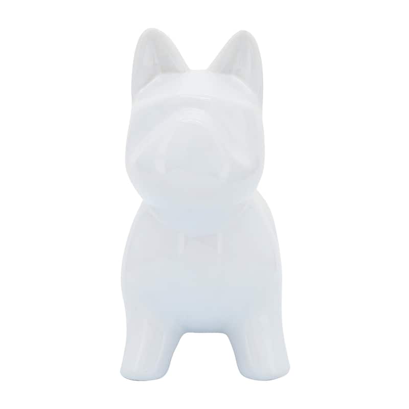 Sagebrook Home Frenchie Ceramic Dog Statue Sculpture