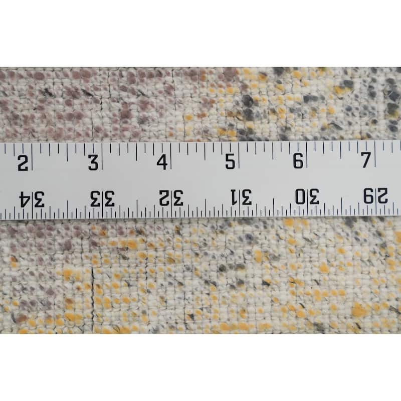 Hand Knotted Oriental Viscose Silk Carpet Modern Animal Pictorial Multi-Colored Abstract Area Rug - 7' 7'' X 5' 6''