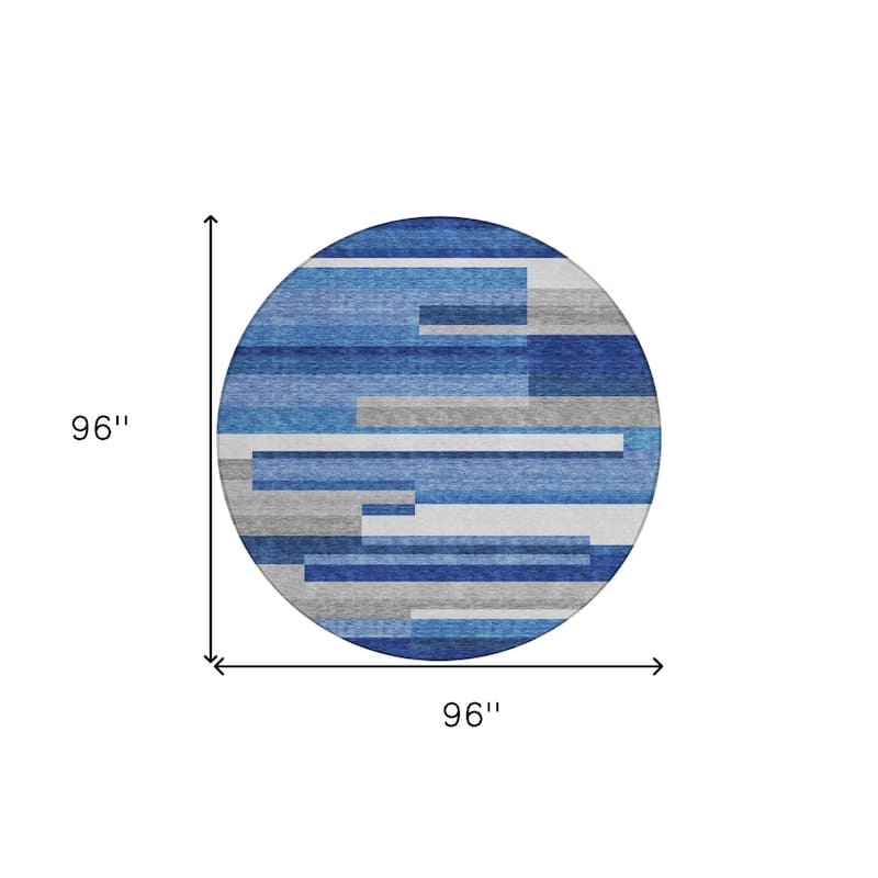 HomeRoots Striped Transitional Rectangle Outdoor Rug