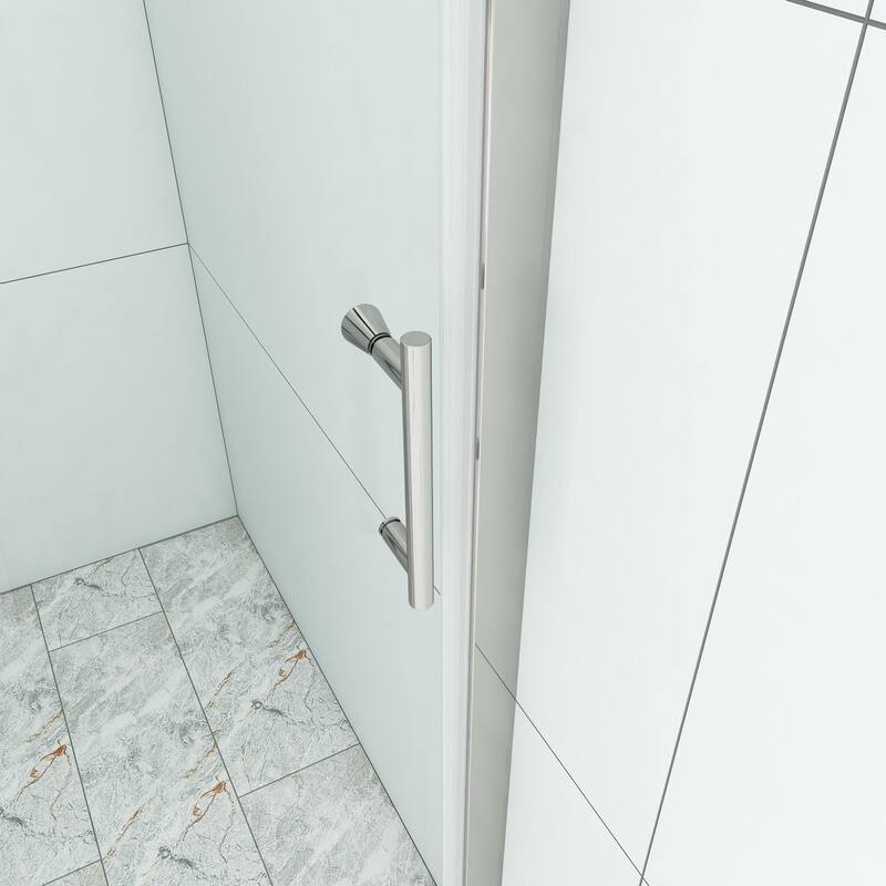 30/32/34/36 Bi-fold Semi-Frameless Shower Door with Clear Tempered Glass