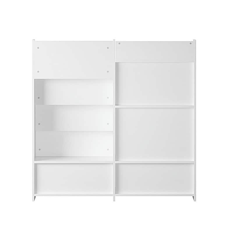 Kids Wooden Bookshelf and Toy Storage Organizer with 4-Tier Shelves