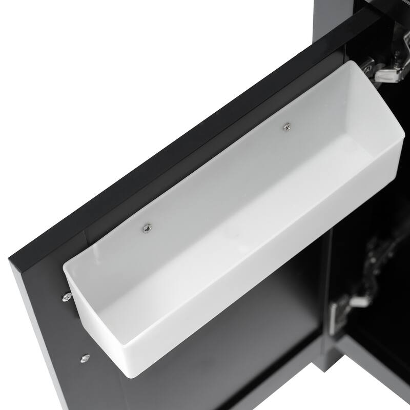 30-Inch Bathroom Vanity with Ceramic Sink and Ample Storage