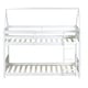 preview thumbnail 59 of 58, Rubber Wood Bunk Bed with Safety GuardrailsTwin Over Twin