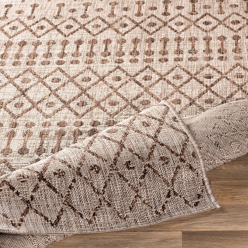 Livabliss Elpida Indoor/ Outdoor Moroccan Stripe Area Rug