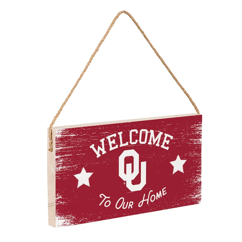 University of Oklahoma Wooden Door Decor Wall Sign - Multi-Color