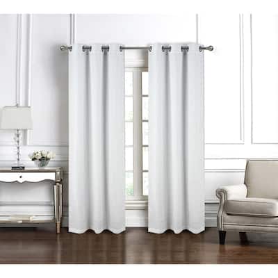 Barnet Stripe Jacquard Window Curtain Panel