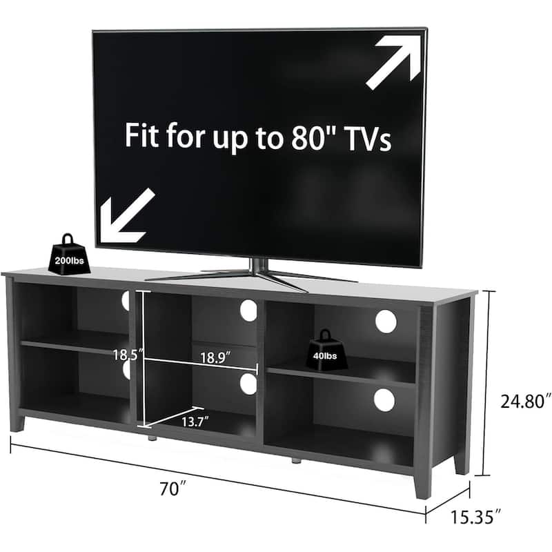 WESOME 70in TV Stand Home Cabinet with Drawers/Shelves/Doors for Living Room Bedroom - 70inch