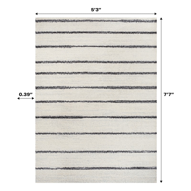 JONATHAN Y Alia Minimalist Stripe Area Rug