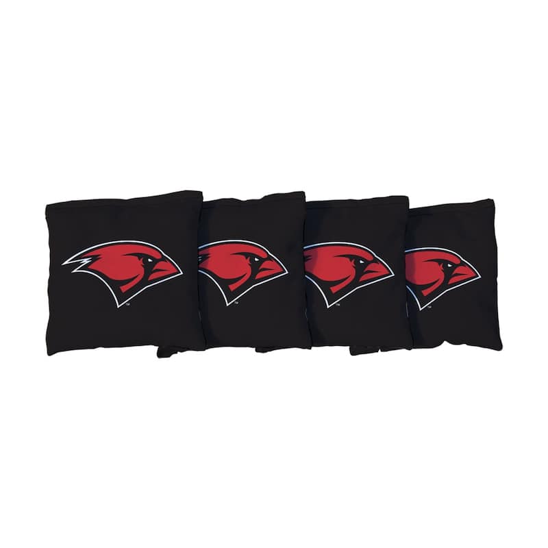 Incarnate Word Cardinals Cornhole Bags Black - All-Weather Resin Filled
