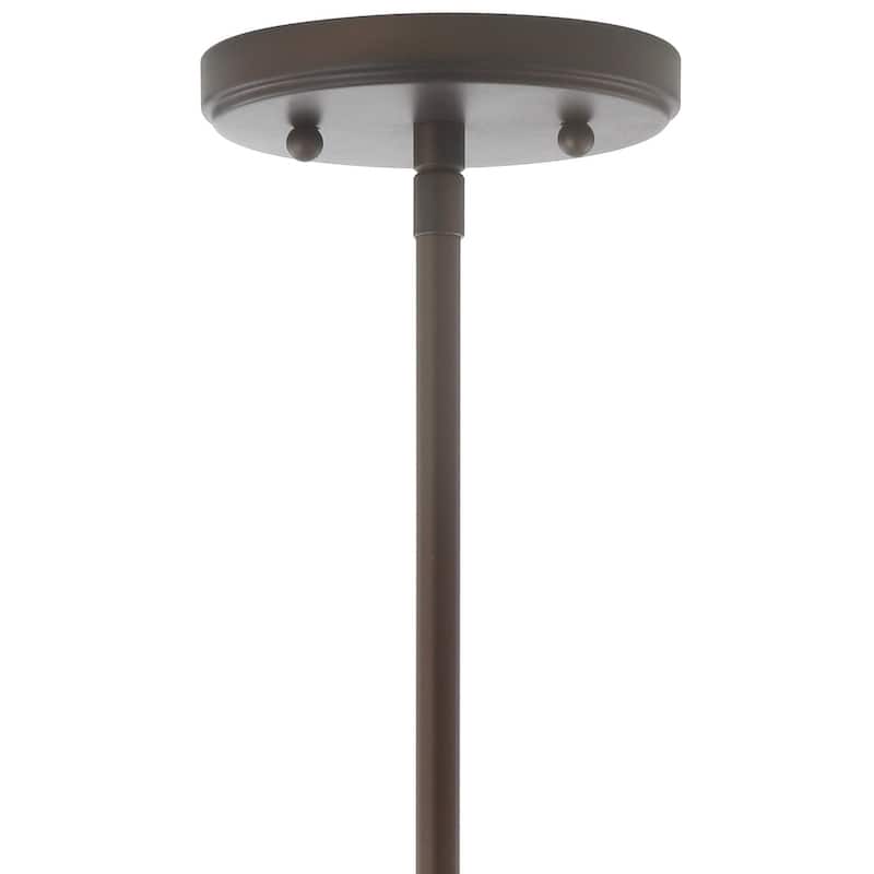 Cleo Adjustable Drop Metal/Glass LED Pendant, by JONATHAN Y