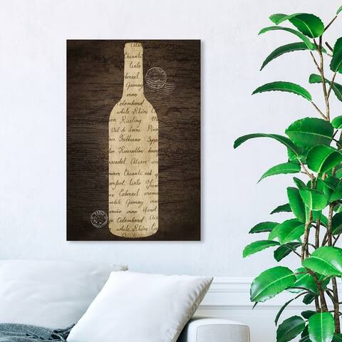 Wynwood Studio 'Wine Love' Drinks and Spirits Wall Art Canvas Print Wine - White, Brown