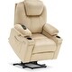 preview thumbnail 29 of 59, Mcombo Electric Power Lift Recliner Fabric Chair with Massage Heat