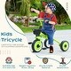 preview thumbnail 6 of 8, Kids Tricycle for Toddlers Age 2-5 with Adjustable Seat, Toddler Bike for Children with Basket, Bell, Handlebar Grips, Green
