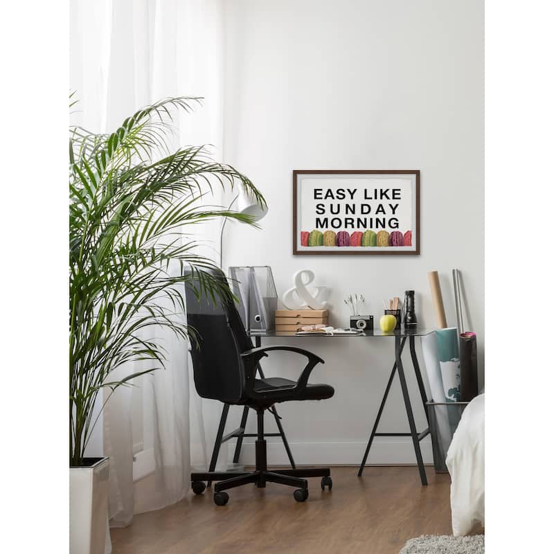 Easy like Sunday Morning VII Framed Wall Art, Elegant Home Touch - Sophisticated Artwork for Refined Décor