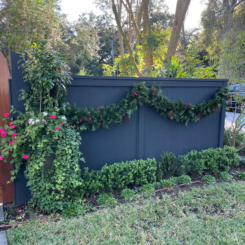 Plymouth Garland with Dual Color Lights - Battery Operated - 12'