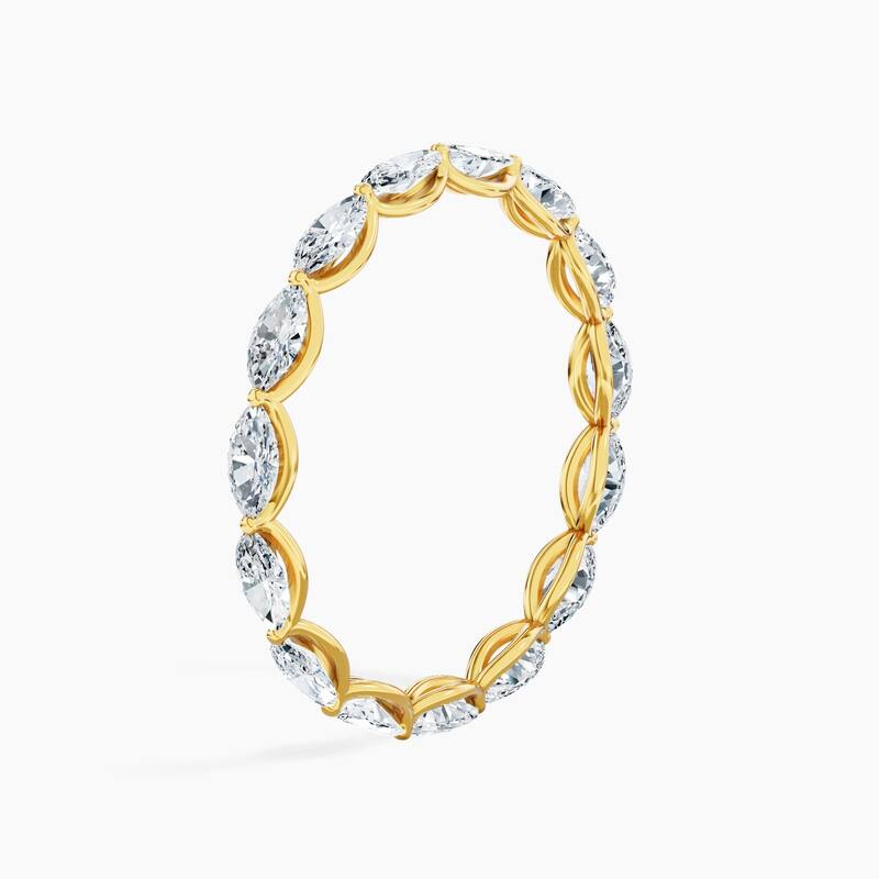 Auriya 14k Gold Marquise East-West Lab Grown Diamond Eternity Band 1.50 - 6.00 ct. tw. (F-G, VS)