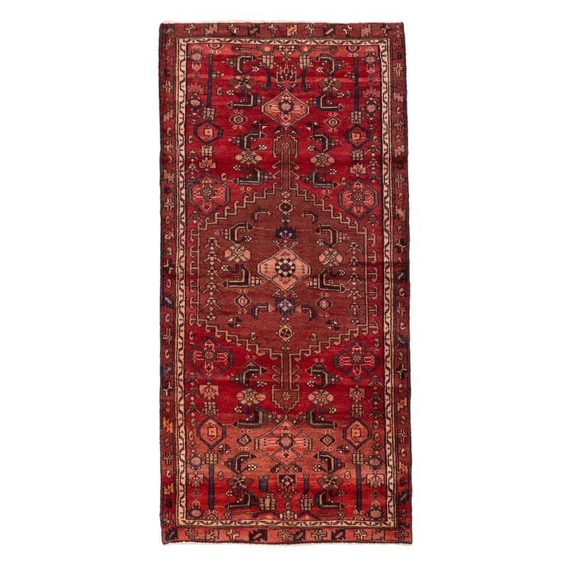 ECARPETGALLERY Hand-knotted Andelz Red Wool Rug - 3'8 x 7'1