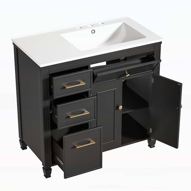 36" Bathroom Vanity with Sink