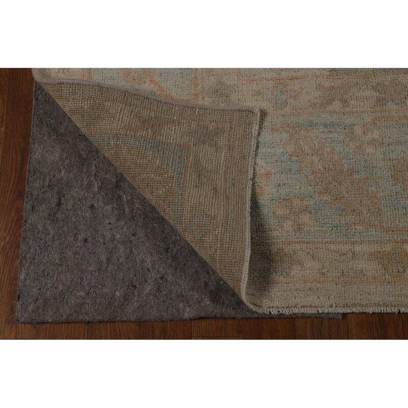 Vegetable Dye Transitional Oushak Turkish Rug Hand-Knotted Wool Carpet - 7'10" x 10'0"