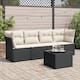 Option Black and cream 5 Piece With table