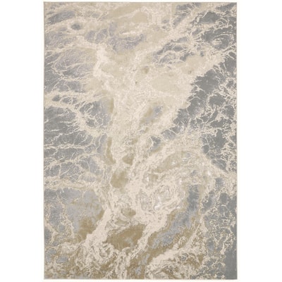 Soqu Abstract Area Rug By HomeRoots - 9' x 12'