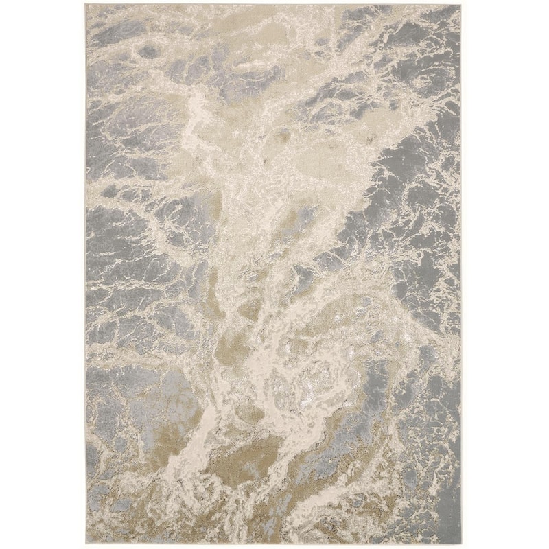 Soqu Abstract Modern Non Skid Woven Area Rug By HomeRoots - 8' x 10'