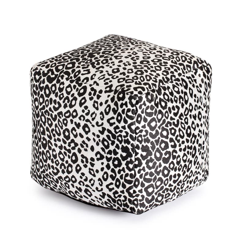 Jani Amur Indoor/Outdoor 18" x 18" Square Pouf Ottoman