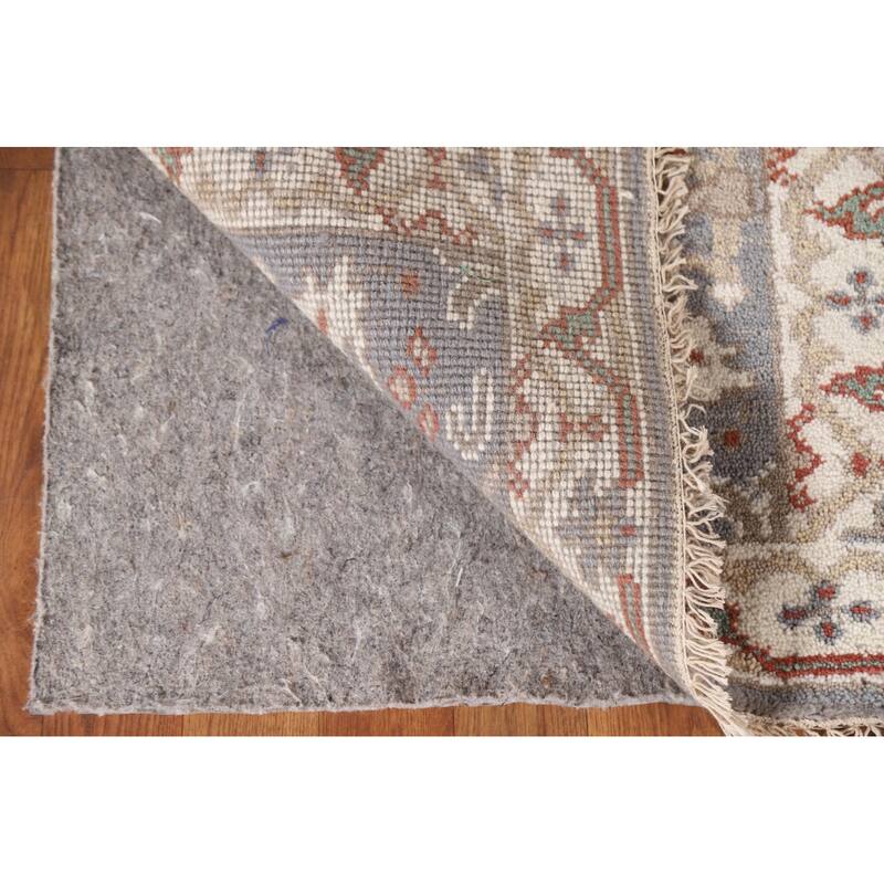 Grey Oushak Indian Area Rug Handmade Wool Carpet - 2'0"x 3'0"