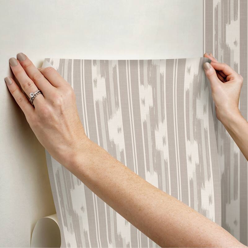 NuWallpaper Waverly Ojai Taupe Peel and Stick Wallpaper - N/A