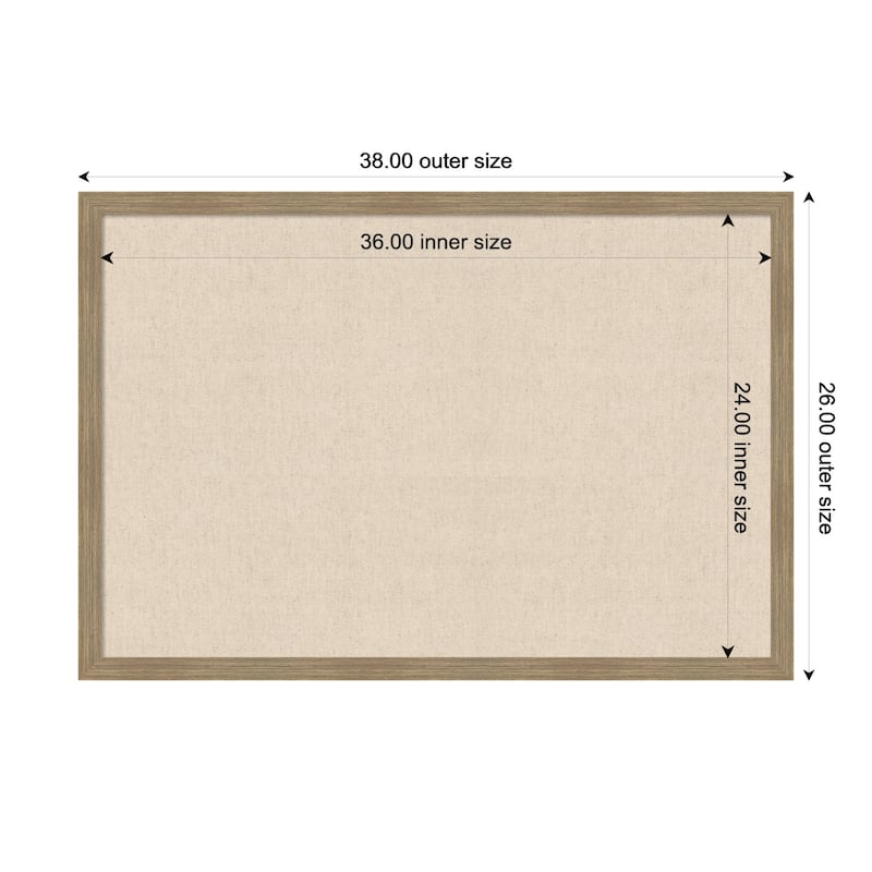 Kate and Laurel Pinboard Neutral Linen