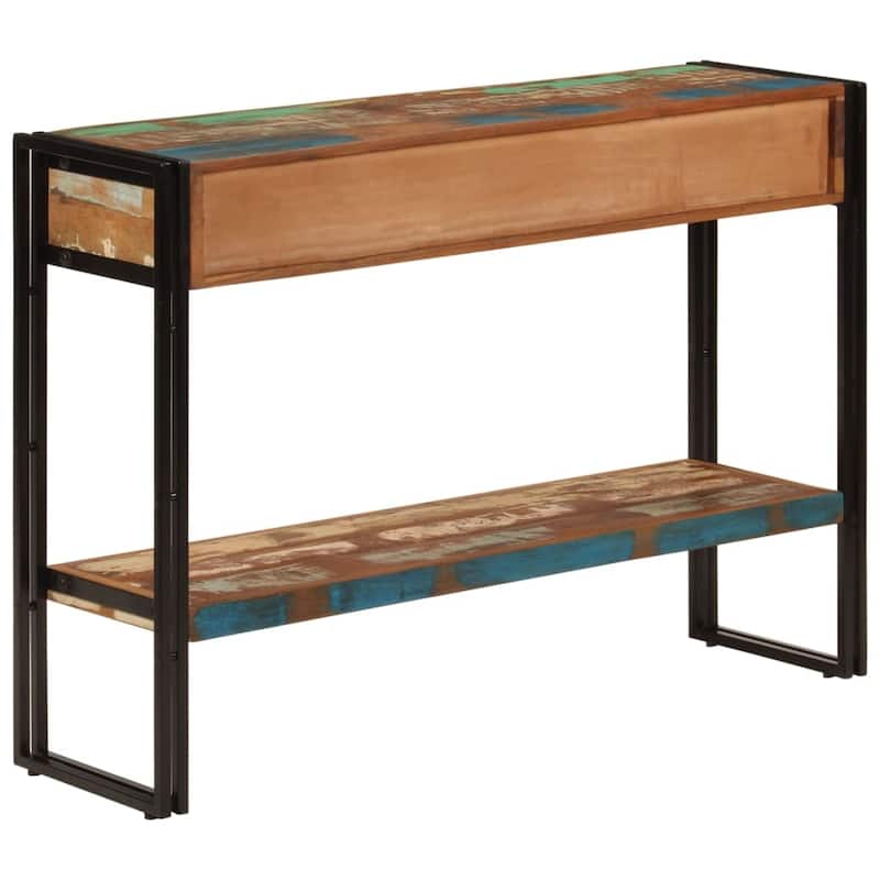 vidaXL Console Table 43.3"x11.8"x29.9" Solid Wood Mango