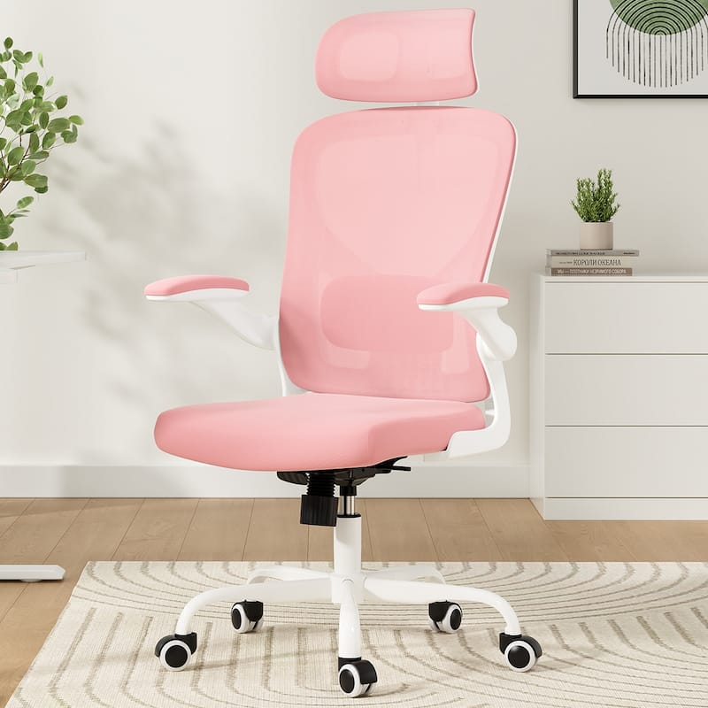 Ergonomic Office Chair With Headrest,High Back Computer Chair With Armrests And Adjustable Lumbar Support