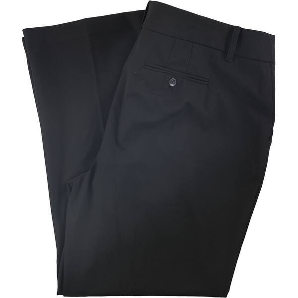Shop Charter Club Womens Solid Dress Pants Black 20w Overstock