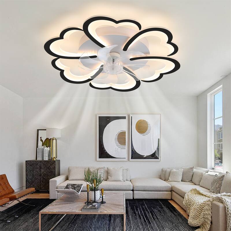 26.7" Ceiling Fan with Lights, Remote Control 3 Color Temperatures