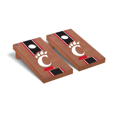 University of Cincinnati Bearcats Rosewood Cornhole Board Set