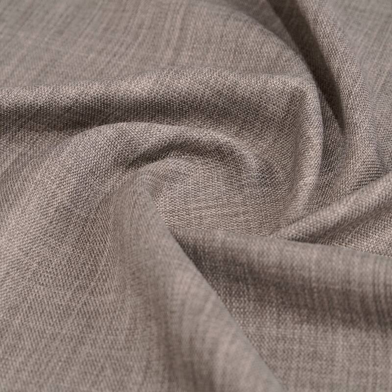 Exclusive Fabrics Grommet Textured Faux Linen Room Darkening Curtains for Bedroom & Living Room Curtains (1 Panel)