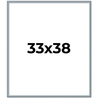 33x38 Frame Rustic Sky Blue Solid Wood Picture Frame | 0.75 Inch