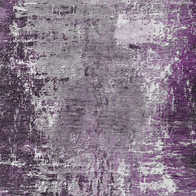 HomeRoots Abstract Transitional Rectangle Outdoor Rug