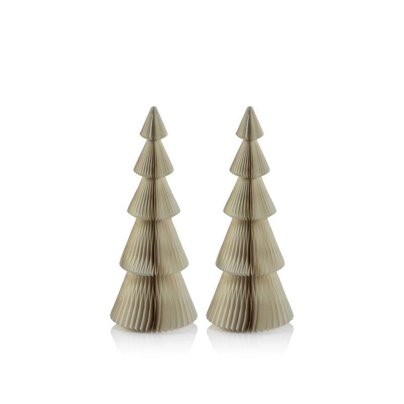 Miriam 24" Paper Decorative Alpina Trees, Set of 2