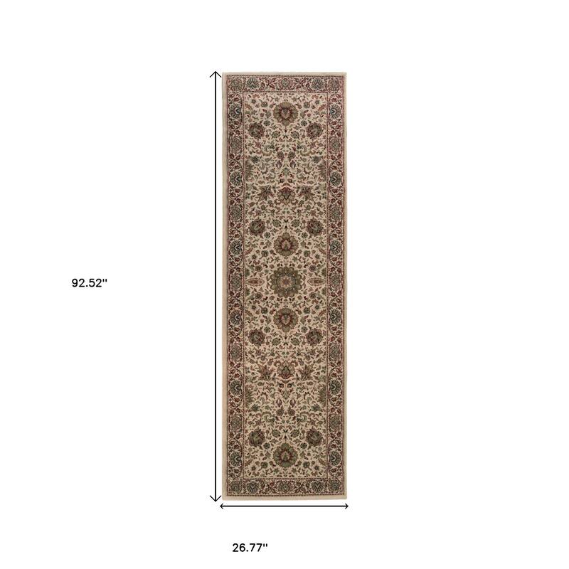 HomeRoots Oriental Traditional Runner Area Rug