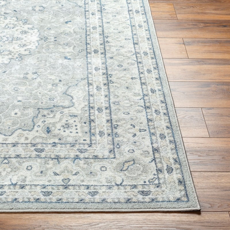 Livabliss Hera Medallion Washable Area Rug