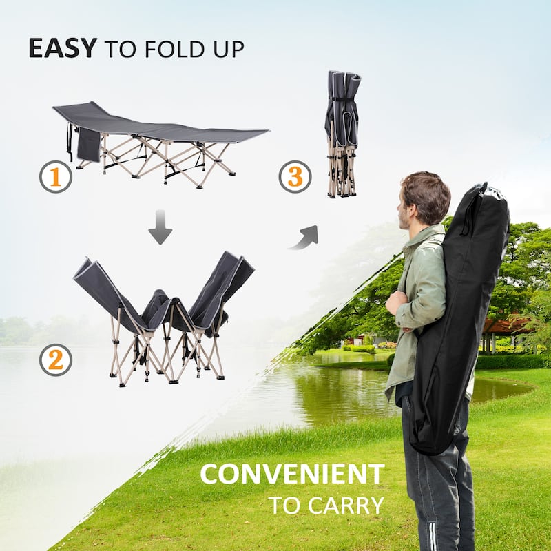 Folding Camping Cot with Carry Bag
