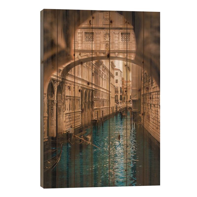 Sospiri Print On Wood by Enzo Romano - Multi-Color - 40x26x1.5