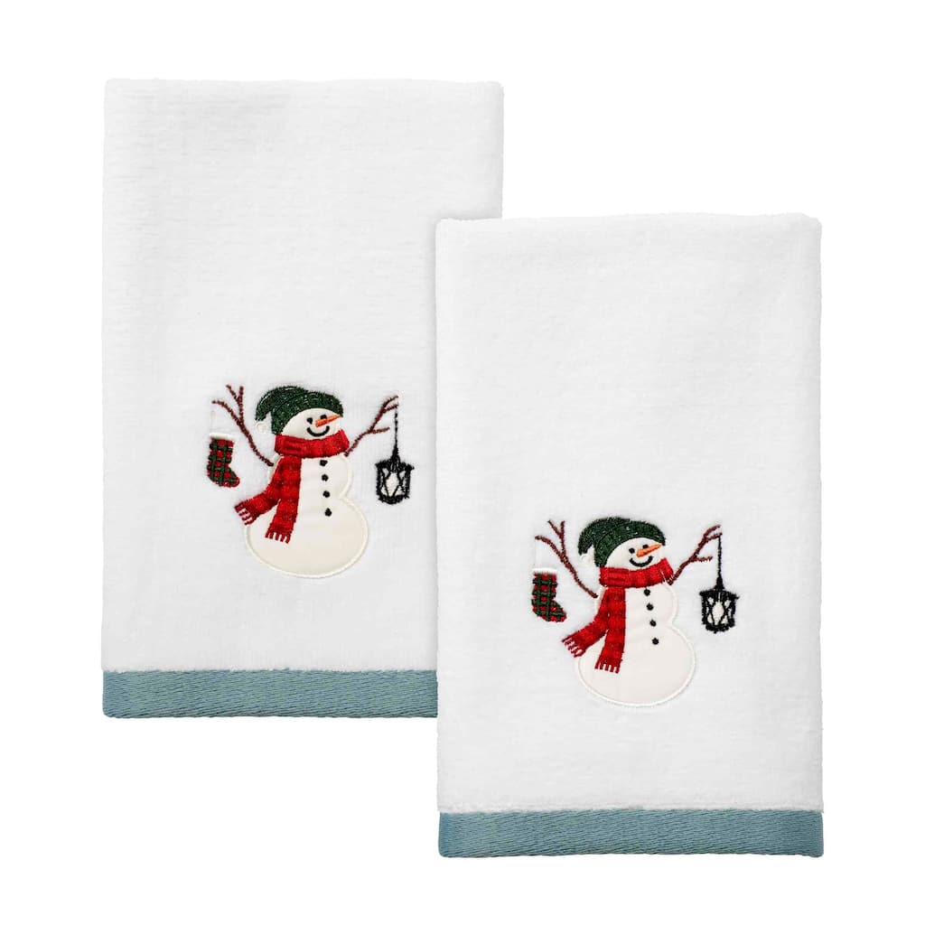Avanti Linens Snowman Park 2-Pack Fingertip Towel Set - Fingertip Towel 2pk Set