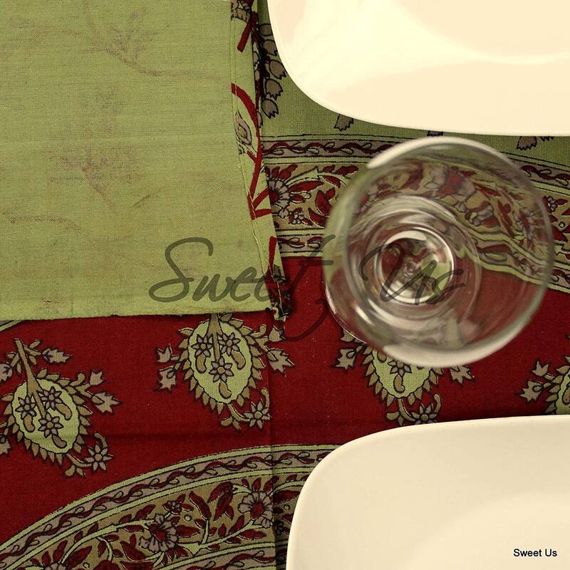 Cotton Artistic Classic Floral Vine Tablecloth Rectangle Collection